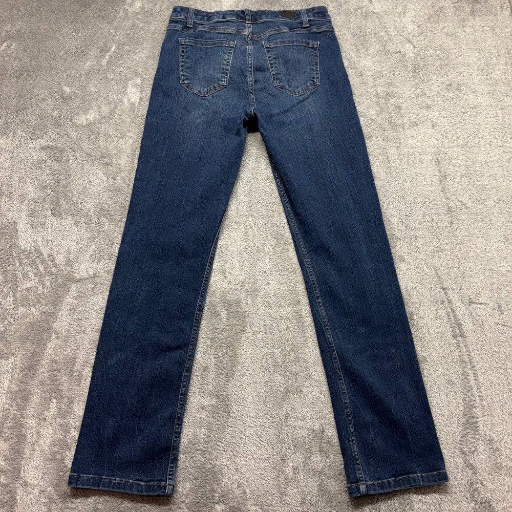 Jones New York Lexington Straight Jeans Womens 29x30 Blue Excellent Dark Wash - Picture 12 of 16
